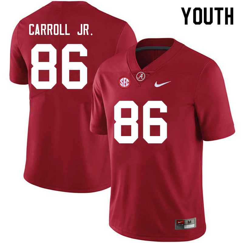 Youth #86 Greg Carroll Jr. Alabama Crimson Tide College Football Jerseys Sale-Crimson